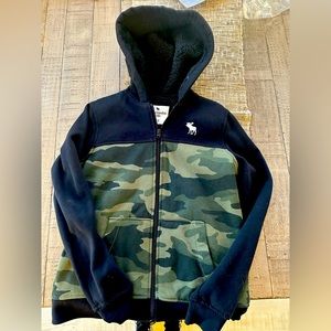 Abercrombie Kids hooded fleece zip up